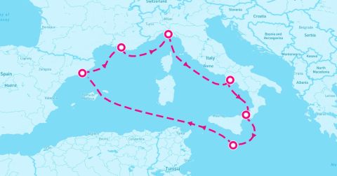 Naples Cruise Port - 7 Night Western Mediterranean (Naples Roundtrip)