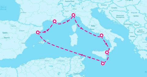 Genoa Cruise Port - 7 Night Mediterranean (Marseille Roundtrip)