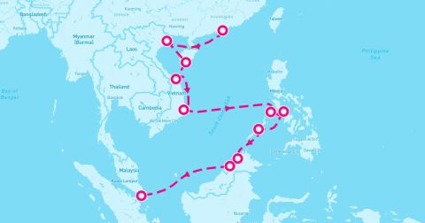 Coron Island Cruise Port - 15 Night Legends Of Jade (Hong Kong To Singapore)