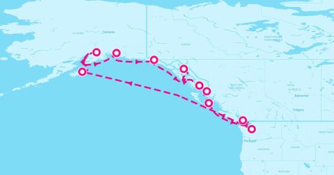 Anchorage Cruise Port - 14 Night Great Alaska Explorer (Seattle Roundtrip)