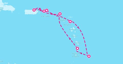 Tortola Cruise Port - 7 Night Caribbean: Barbados St. Lucia & Antigua (San Juan Roundtrip)