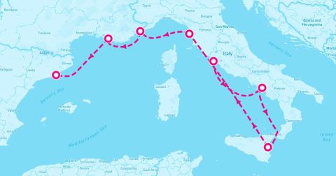 Villefranche-Sur-Mer Cruise Port - 7 Night Mediterranean: Nice Florence & Marseille (Rome To Barcelona)