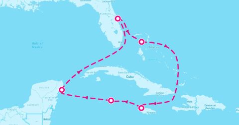 Montego Bay Cruise Port - 7 Night Caribbean: Great Stirrup Cay & Cozumel (Port Canaveral Roundtrip)