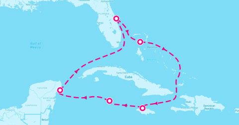 Falmouth Cruise Port - 7 Night Caribbean: Great Stirrup Cay & Cozumel (Port Canaveral Roundtrip)