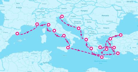 Villefranche-Sur-Mer Cruise Port - 22 Night Italy Greece & Dalmatian Coast Collectors Voyage (Barcelona To Trieste)