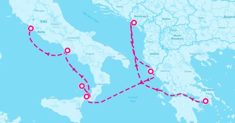 Cruise Stromboli Volcano Cruise Port - 7 Night Mediterranean Marvels: Corfu Sicily & Pompeii (Athens To Rome)