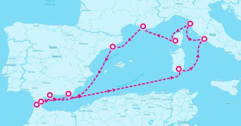 Cruise Strait Of Gibraltar Cruise Port - 11 Night Western Mediterranean: Spain Italy & France (Barcelona Roundtrip)