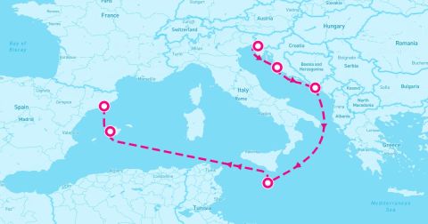 Trieste Cruise Port - 7 Night Mediterranean (Trieste To Barcelona)