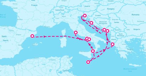 Messina Cruise Port - 14 Night Mediterranean (Barcelona To Rome)