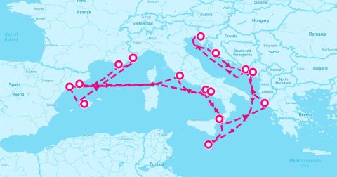 Messina Cruise Port - 21 Night Mediterranean (Barcelona Roundtrip)