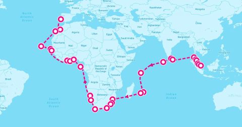 Lome Cruise Port - 54 Night Exotic Odyssey (Singapore To Lisbon)