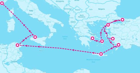 Cannakale Cruise Port - 12 Night Minarets & Mosaics (Athens To Monte Carlo)
