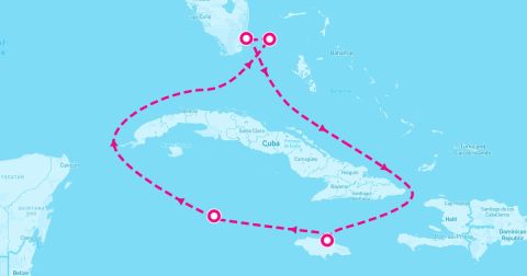 Ocho Rios Cruise Port - 7 Night Cayman Coves & Jamaican Waterfalls (Miami Roundtrip)