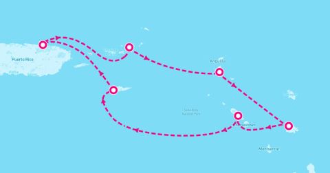 Tortola Cruise Port - 7 Night Southern Caribbean (San Juan Roundtrip)