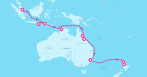 Bay Of Islands Cruise Port - 21 Night Kiwi & Coral Seascapes (Auckland To Singapore)