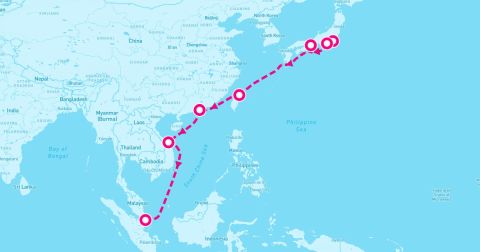 Chan May Cruise Port - 12 Night Southeast Asia & Japan (Yokohama To Singapore)
