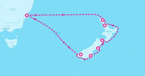 Cruise Fjordland National Park Cruise Port - 13 Night New Zealand (Sydney Roundtrip)