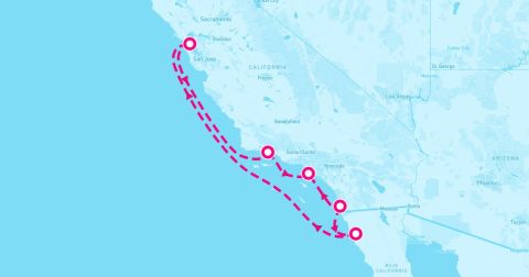 Santa Barbara Cruise Port - 7 Night Classic California Coast (San Francisco Roundtrip)