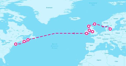 Cobh Cruise Port - 15 Night British Isles & Canadian Passage (Copenhagen To Boston)