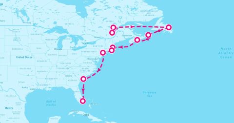 Charlottetown Cruise Port - 14 Night Canada & Colonial America (Quebec City To Ft. Lauderdale)