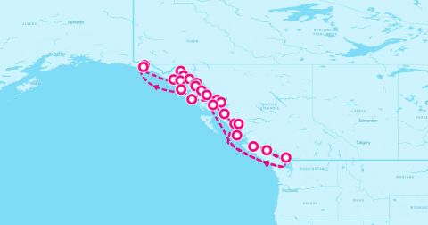 Behm Canal Cruise Port - 14 Night Alaska Glaciers Fjords & Inside Passage (Vancouver Roundtrip)