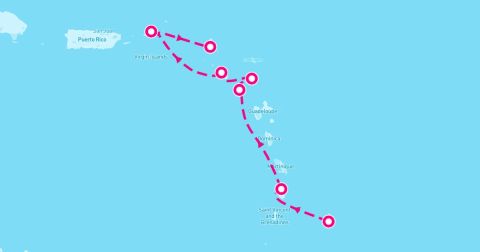 Castries Cruise Port - 7 Night Classic Caribbean Yacht Harbors (Bridgetown To Philipsburg)