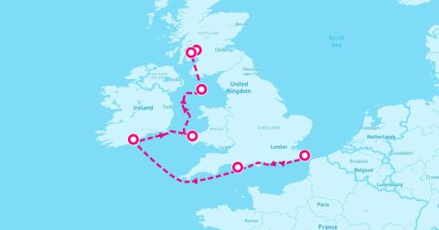 Fishguard Cruise Port - 7 Night Scottish Isles Irish Coasts & Wales (Dover To Greenock)