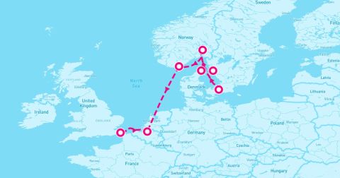 Antwerp Cruise Port - 7 Night Sweden Norway Denmark & Belgium (Copenhagen To Dover)