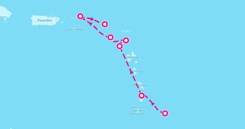 Rodney Bay Cruise Port - 7 Night Classic Caribbean Yacht Harbors (Bridgetown To Philipsburg)