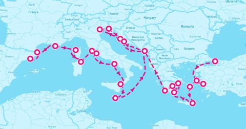 Pylos Cruise Port - 28 Night Mediterranean Medley: Spain France & Ephesus (Barcelona To Istanbul)