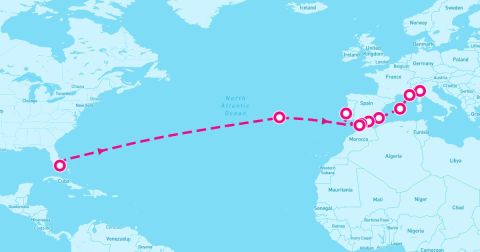 Mahon Cruise Port - 24 Night Atlantic Crossing & Spains Southern Coast (Miami To Genoa)