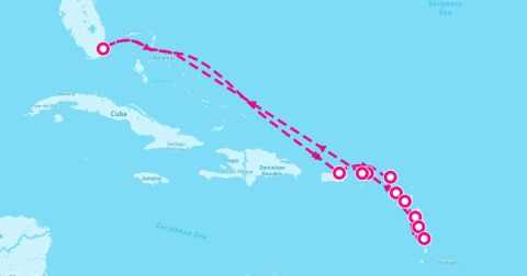 Little Bay Cruise Port - 14 Night Leeward Island Jewels (Miami Roundtrip)