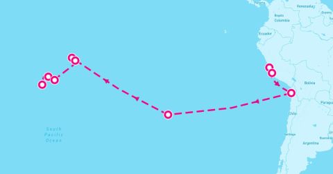 Atuona Cruise Port - 23 Night World Voyage: South Pacific Explorer (Callao To Papeete)