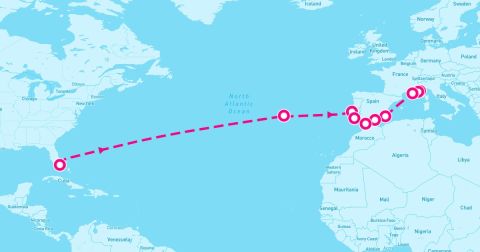 La Ciotat Cruise Port - 20 Night Atlantic Crossing & Mediterranean Gems (Mimi To Monte Carlo)