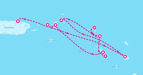 Norman Island Cruise Port - 7 Night British & French Islands Discovery (Charlotte Amalie To San Juan)