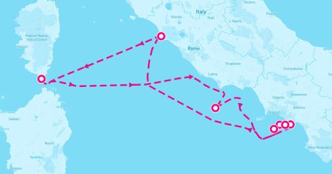 Ponza Cruise Port - 7 Night Sorrentine Peninsula Sojourn (Rome Roundtrip)