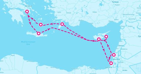 Ayia Napa Cyprus Cruise Port - 11 Night Greece And Israel Antiquities (Athens Roundtrip)