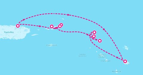 Leverick Bay Cruise Port - 7 Night Best Of British Virgin Isles & St Barts (San Juan Roundtrip)