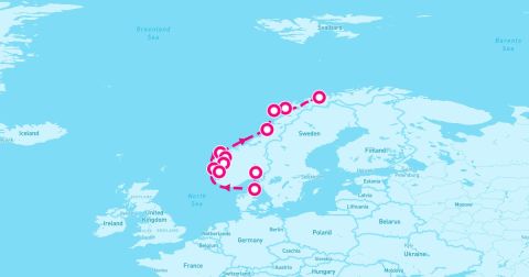 Reine Cruise Port - 10 Night Trollfjord & The Lofoten Islands Journey (Tromso To Oslo)
