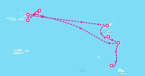 St. Eustatius Cruise Port - 7 Night Best Of The British Virgin Isles & St. Barths (Philipsburg Roundtrip)
