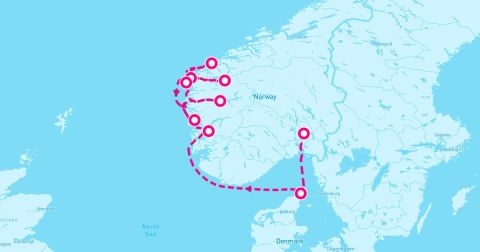 Kalvag Cruise Port - 7 Night Yachting The Norwegian Fjords (Oslo To Bergen)