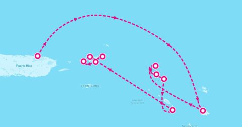 Norman Island Cruise Port - 8 Night Best Of British Virgin Islands & St Barths (San Juan To St Thomas)