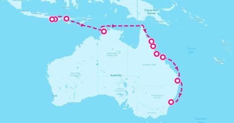 Gili Mas Lombok Indonesia Cruise Port - 16 Night Coral Coasts To Opera House (Bali To Sydney)