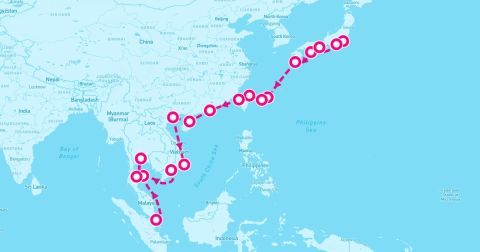 Cruise Taiwan Strait Cruise Port - 21 Night The Still Horizon (Tokyo To Singapore)