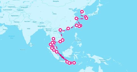 Probolinggo Cruise Port - 35 Night Firecrackers To Skylines (Bali To Incheon)