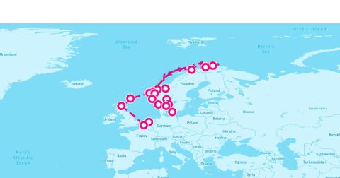 Hammerfest Cruise Port - 20 Night Fjords & Fairy Tales (Copenhagen To Amsterdam)