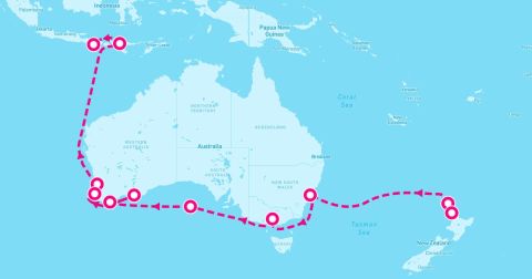 Albany Cruise Port - 18 Night Down Under Australia (Auckland To Bali)