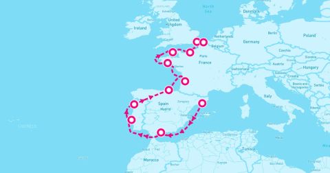 Cruise Bay Of Biscay Cruise Port - 14 Night Landmarks Of Lisbon & Lorient (Barcelona To Antwerp)