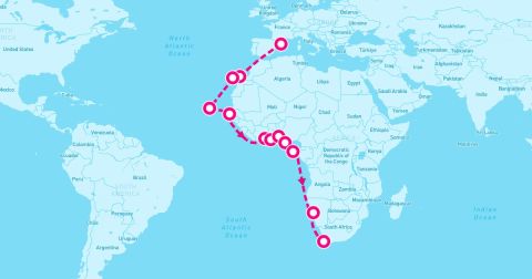 Cruise Gulf Of Guinea Cruise Port - 23 Night African Sunsets (Barcelona To Cape Town)