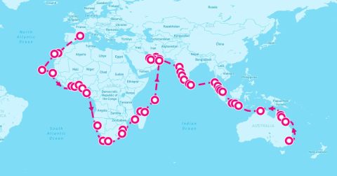 Cruise Gulf Of Guinea Cruise Port - 82 Night Grand Continental Sojourn (Barcelona To Sydney)